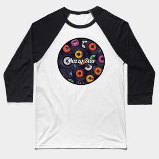 Mazzy Star / Vinyl Records Style Baseball T-Shirt